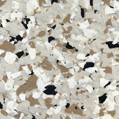 BEIGE HAZE (Torginol's FB-421 Shoreline)- Granite Flake 1/4" (40 lb.)