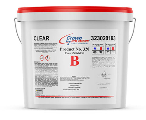 100 % Solids Epoxy | 320 CrownShield | 3 Gallon Kit | Clear |