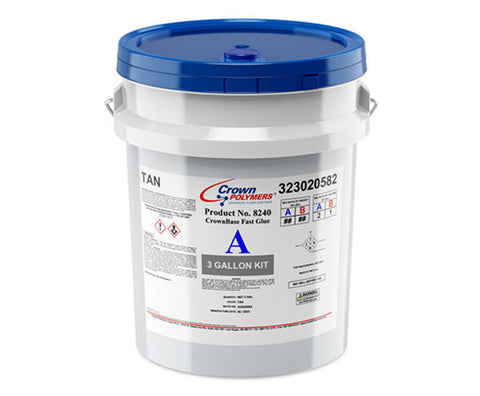 8240 CrownBase™ Fast-Glue™ Polyurea | 3 Gallon Kit | 1 Day System