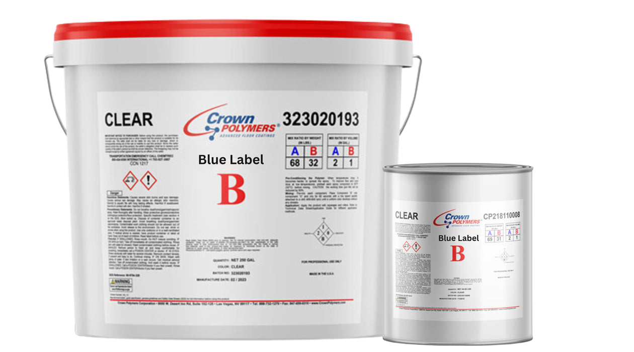 Crown Polymers Blue Label Epoxy 100 3 Gallons Clear
